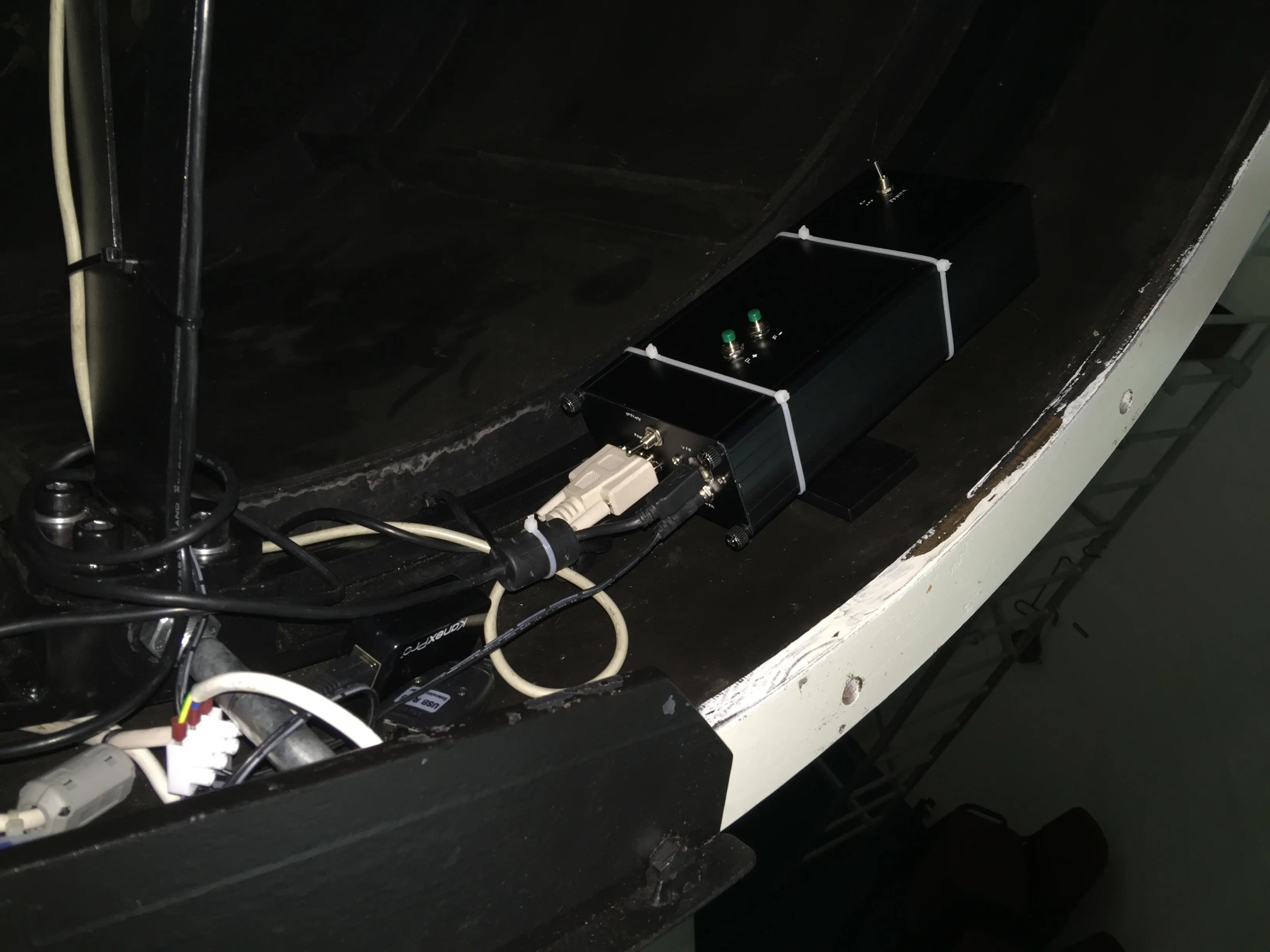 Focuser controller, mounted on the "spider"