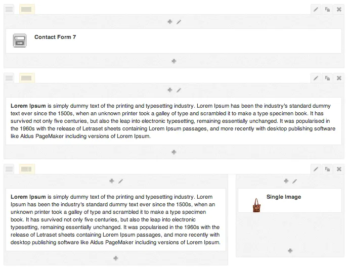 Visual Composer - some content elements