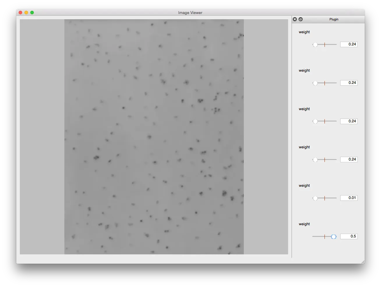 Controls to tweak the detection algorithm.